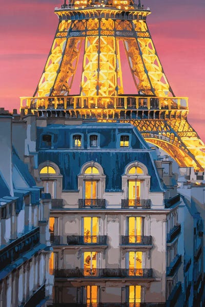 Illuminated Oil Paintings: Unforgettable Paris by Marco Barberio