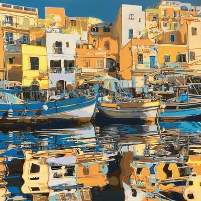 Dream Of Sea And Color by Marco Barberio framed wall art