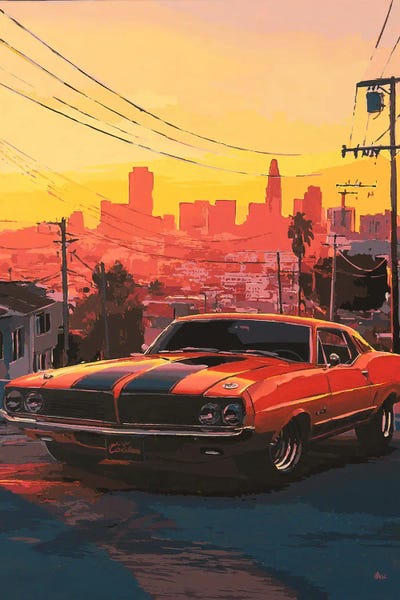 Fine Art Print: Fast Car II by Marco Barberio