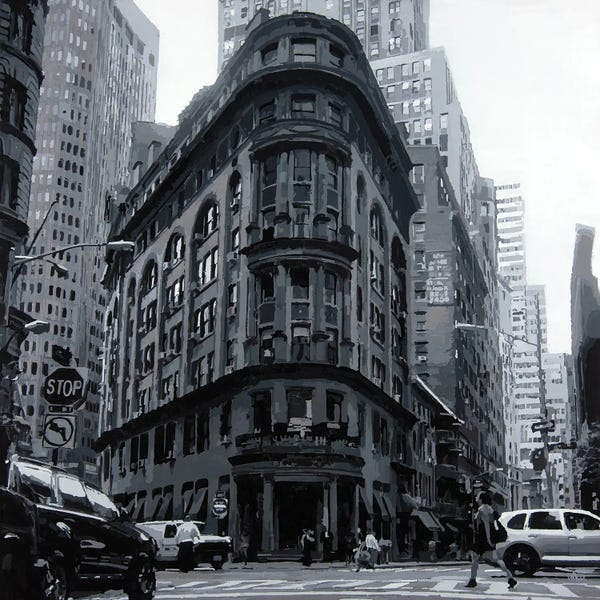 Flatiron Building: NYC Black & White II by Marco Barberio