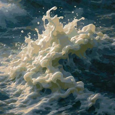 Little Wave by Marco Barberio framed wall art