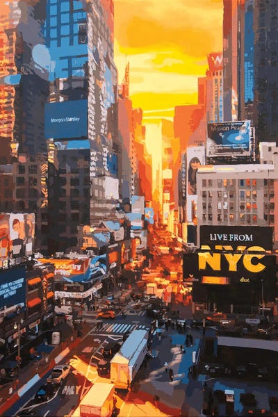Canvas Print: Live From New York City by Marco Barberio