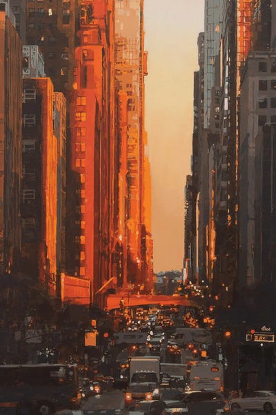 Canvas Print: Burning Avenue by Marco Barberio - thumbnail