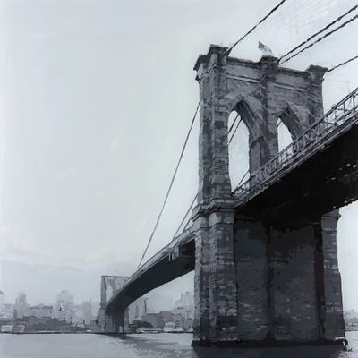 Brooklyn Bridge by Marco Barberio framed wall art