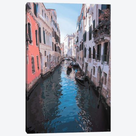 Somwhere In Venice Canvas Print #RIO29} by Marco Barberio Canvas Wall Art