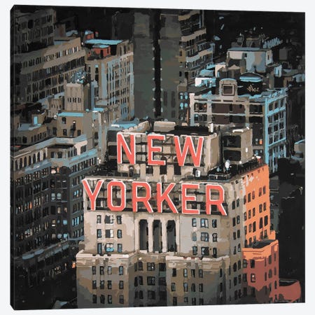 New Yorker Canvas Print #RIO35} by Marco Barberio Canvas Art