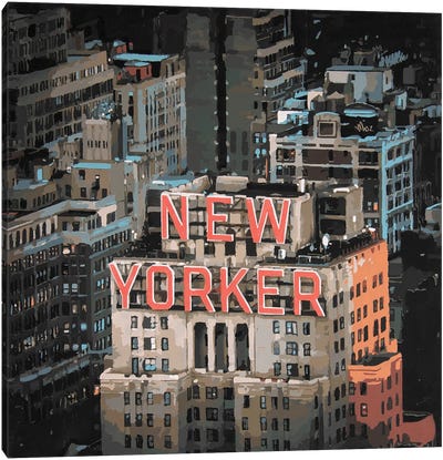 New Yorker Canvas Art Print - Marco Barberio