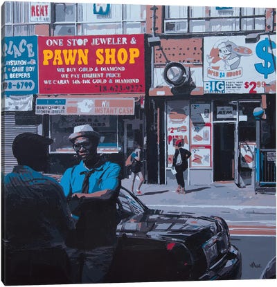Pawn Shop Canvas Art Print - Marco Barberio
