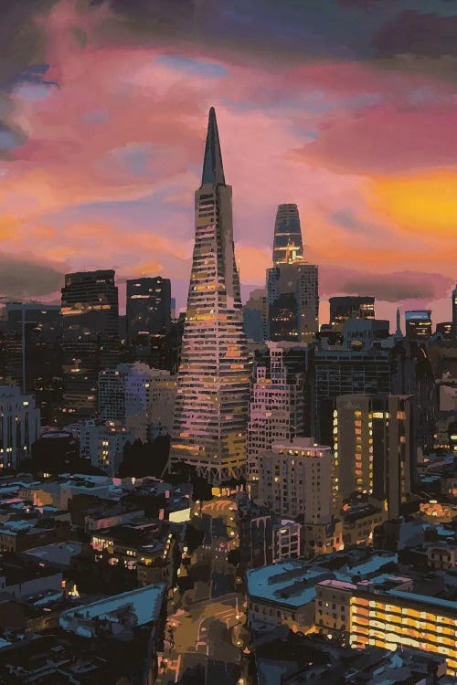 Transamerica Pyramid by Marco Barberio wall art