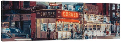 The Corner Canvas Art Print - Panoramic Cityscapes
