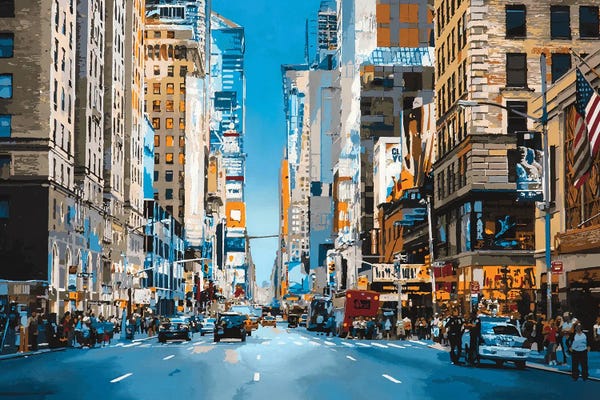 Times Square: Broadway And 51st by Marco Barberio