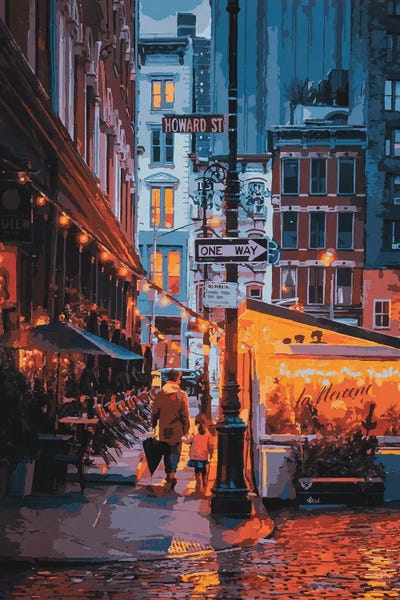 Marco Barberio: Howard Street - Father And Daughter by Marco Barberio