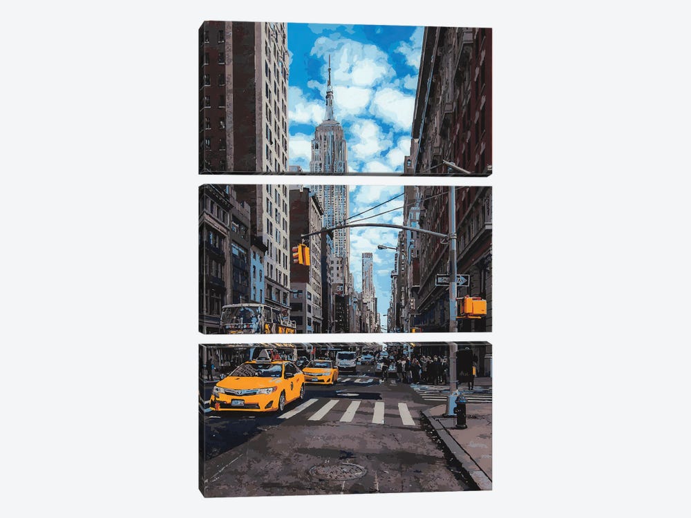 Empire State by Marco Barberio 3-piece Canvas Print