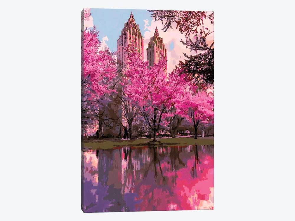 Blossoming Metropolis by Marco Barberio 1-piece Canvas Artwork