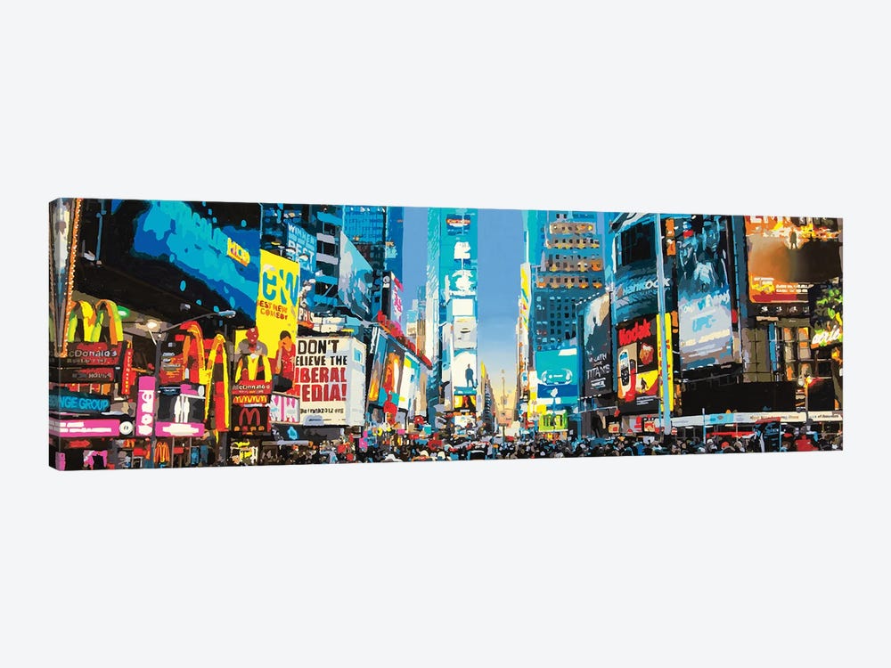 Times Square by Marco Barberio 1-piece Canvas Wall Art