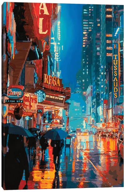 Impression Broadway Canvas Art Print - New York City Art