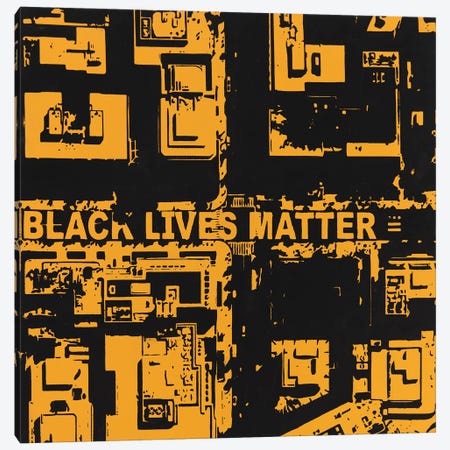 Black Lives Matter Canvas Print #RIO5} by Marco Barberio Canvas Art