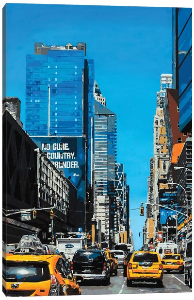 Summer In The City Canvas Art Print - Times Square