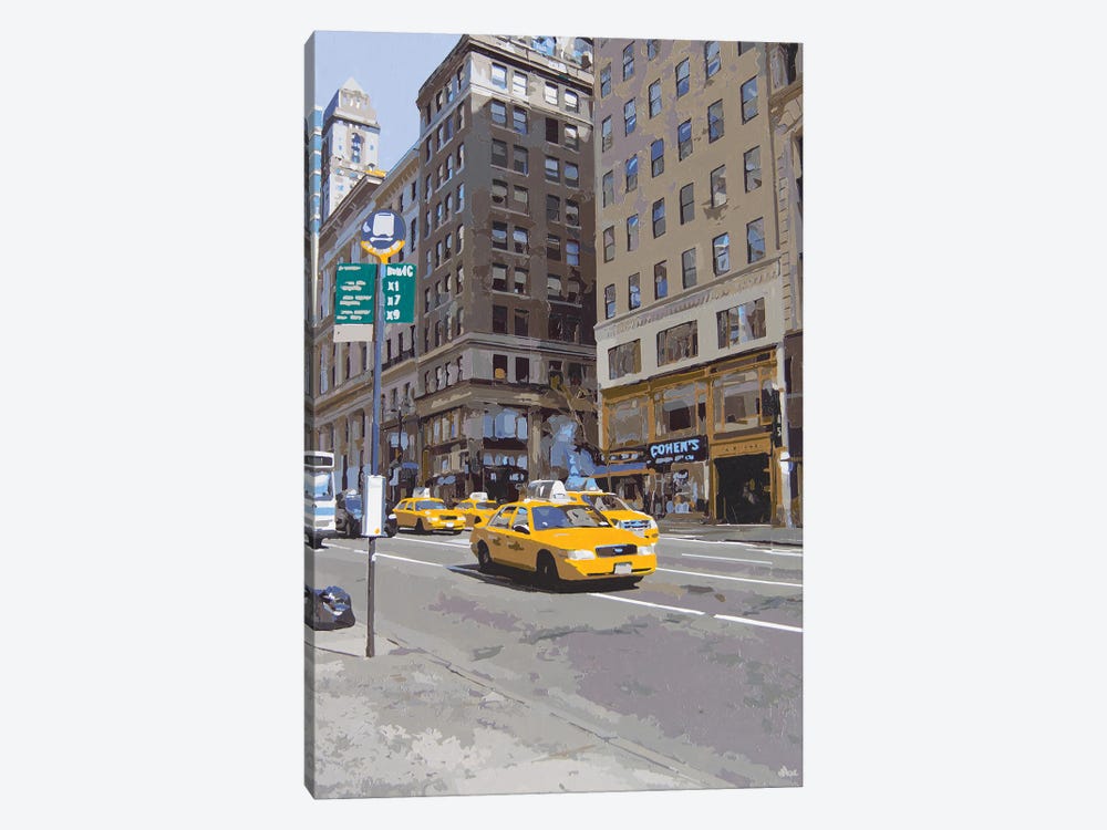 Downtown by Marco Barberio 1-piece Canvas Wall Art