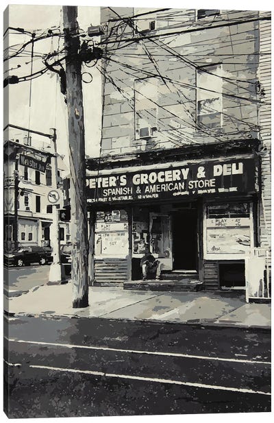 Jersey City Grocery Canvas Art Print - Marco Barberio