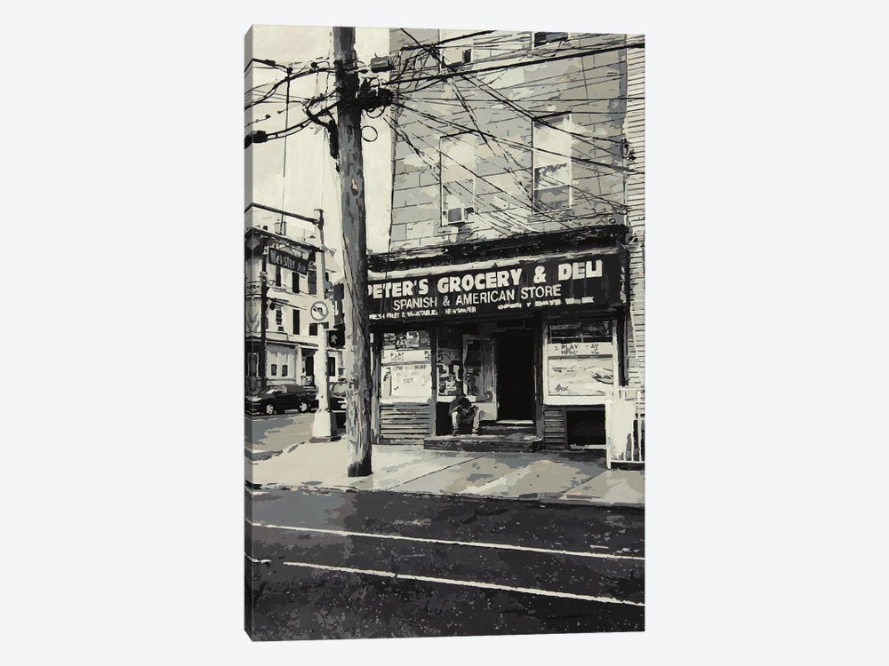 Jersey City Grocery by Marco Barberio 1-piece Canvas Print