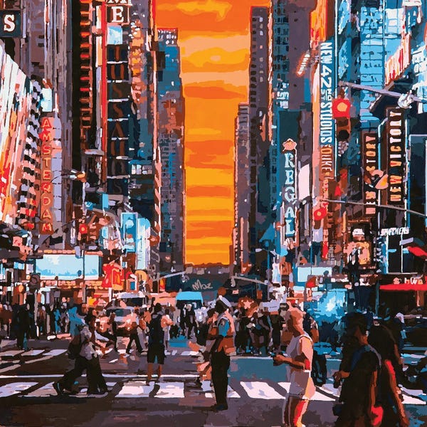 Times Square: Broadway II by Marco Barberio