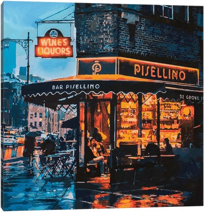 Bar Pisellino Canvas Art Print - Restaurant & Diner Art
