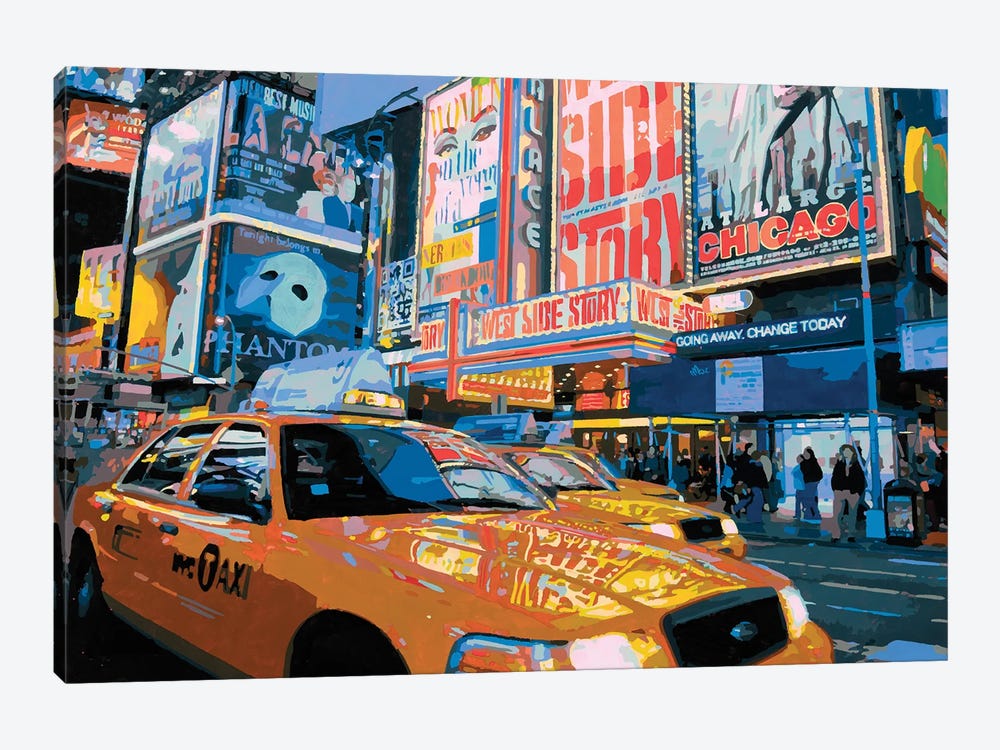 Broadway Shines by Marco Barberio 1-piece Canvas Art Print