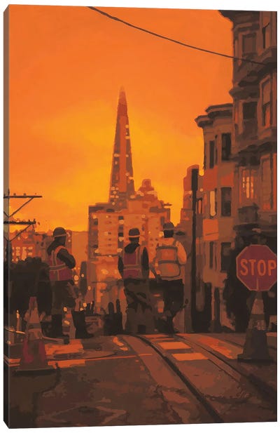 San Francisco Burn Canvas Art Print - Marco Barberio