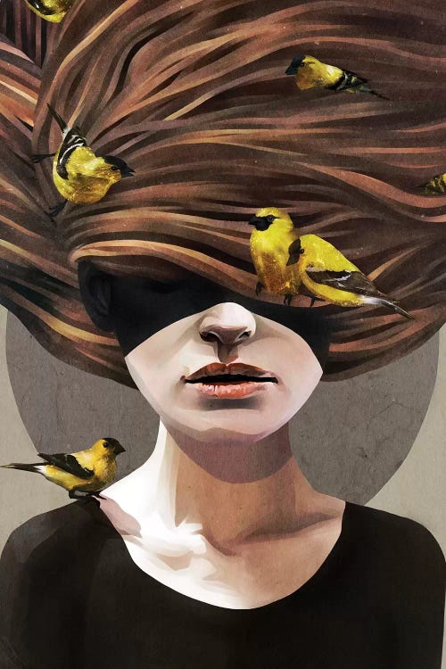 Girl With Finches by Ruben Ireland wall art