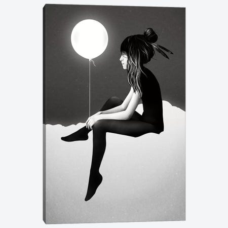 No Such Thing As Nothing By Night Canvas Print #RIR31} by Ruben Ireland Canvas Art