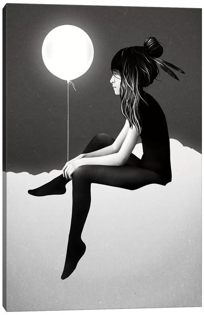 No Such Thing As Nothing By Night Canvas Art Print - Modern Portraiture