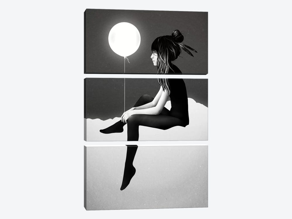 No Such Thing As Nothing By Night by Ruben Ireland 3-piece Canvas Wall Art