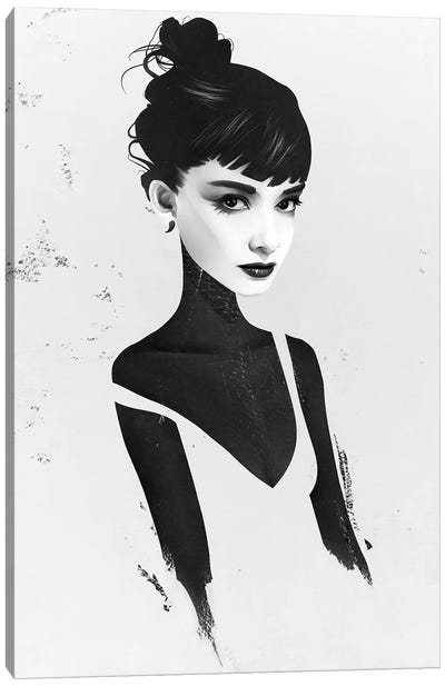 Oh, Audrey Canvas Art Print - Audrey Hepburn