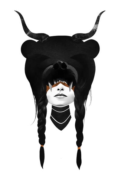 Wall Art: Bear Warrior by Ruben Ireland