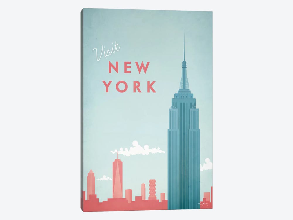New York by Henry Rivers 1-piece Canvas Artwork