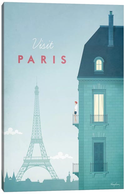 Paris Canvas Art Print - Famous Buildings & Towers