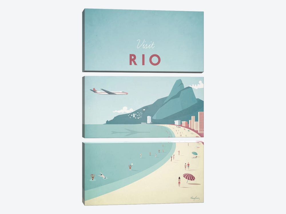 Rio by Henry Rivers 3-piece Canvas Wall Art