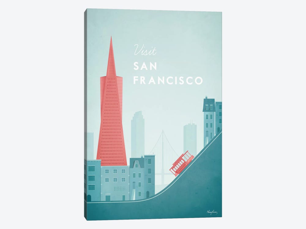 San Francisco by Henry Rivers 1-piece Canvas Art Print