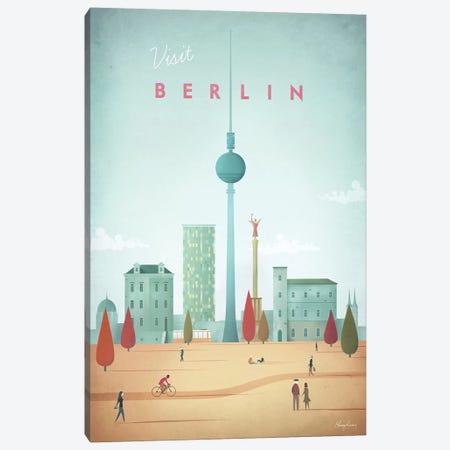 Berlin Canvas Print #RIV14} by Henry Rivers Canvas Art Print