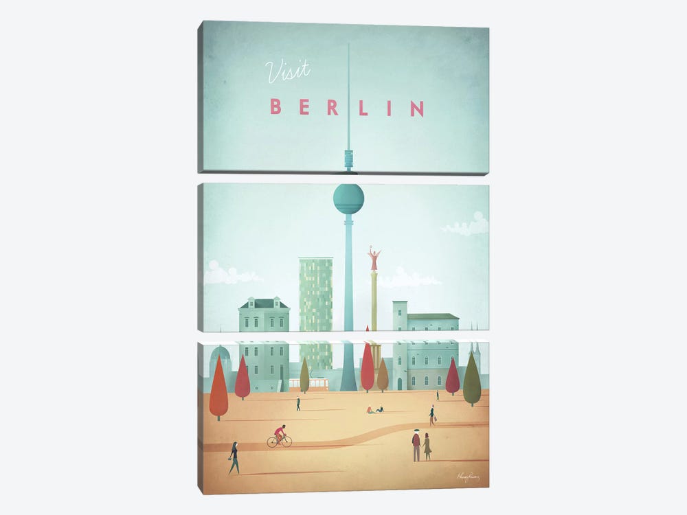 Berlin by Henry Rivers 3-piece Canvas Art