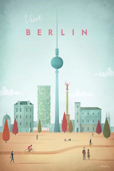Travel Posters: Berlin by Henry Rivers
