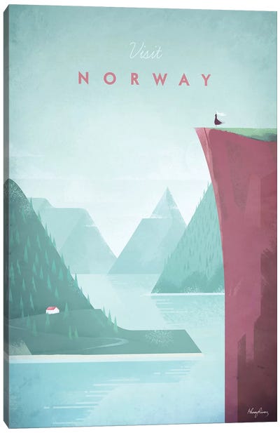 Visit Norway Canvas Art Print - Travel Posters