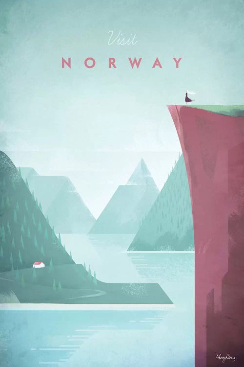 Visit Norway by Henry Rivers wall art