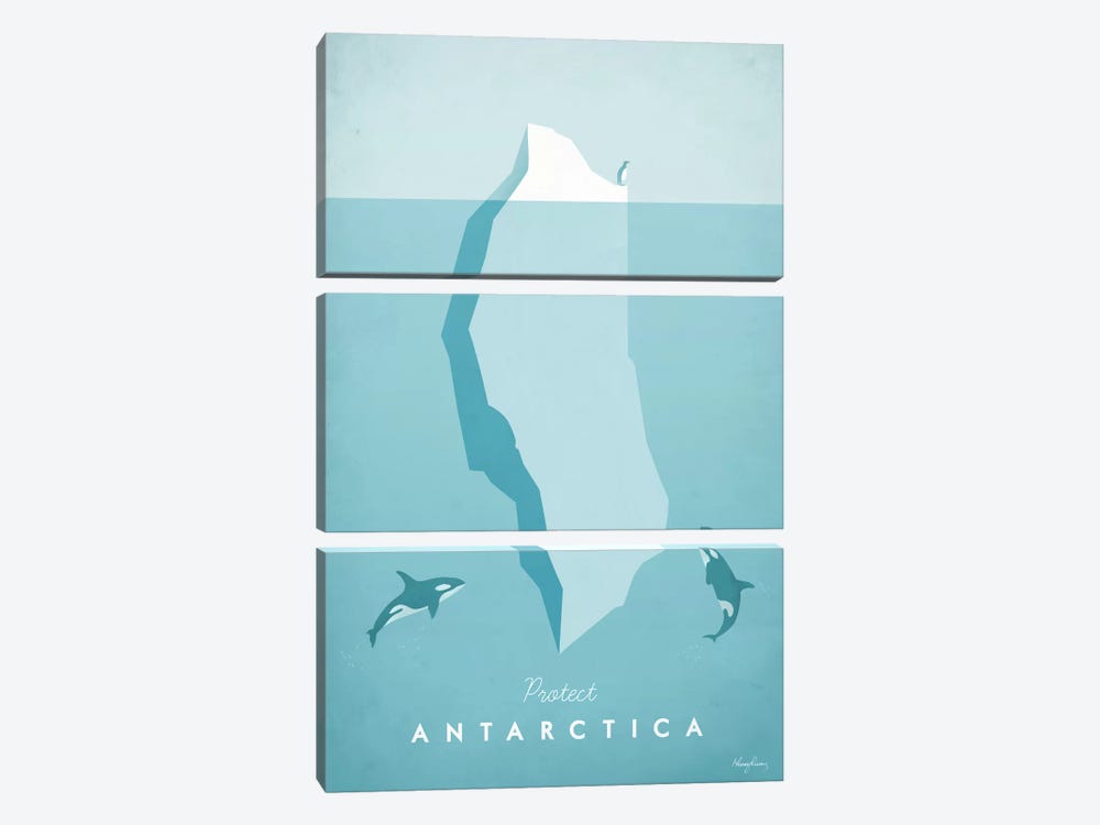 Antarctica by Henry Rivers 3-piece Canvas Wall Art