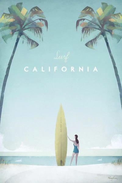Tropical Beaches: Surf California by Henry Rivers