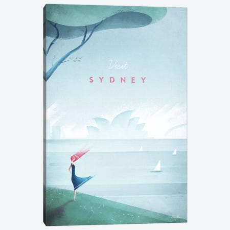 Sydney Canvas Print #RIV25} by Henry Rivers Canvas Art