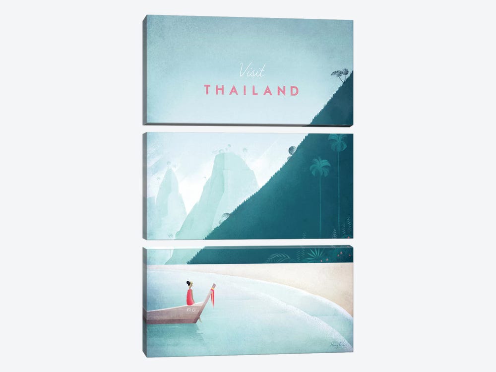 Thailand by Henry Rivers 3-piece Canvas Art Print