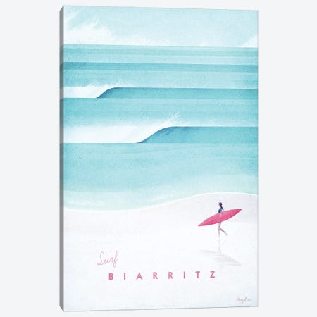 Biarritz Canvas Print #RIV27} by Henry Rivers Canvas Artwork
