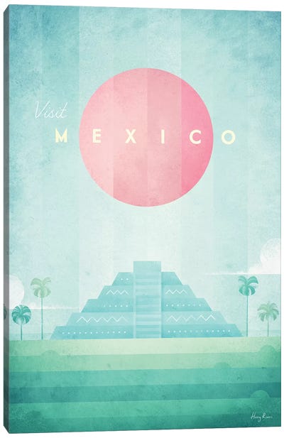 Mexico Canvas Art Print - Scenic & Nature Typography